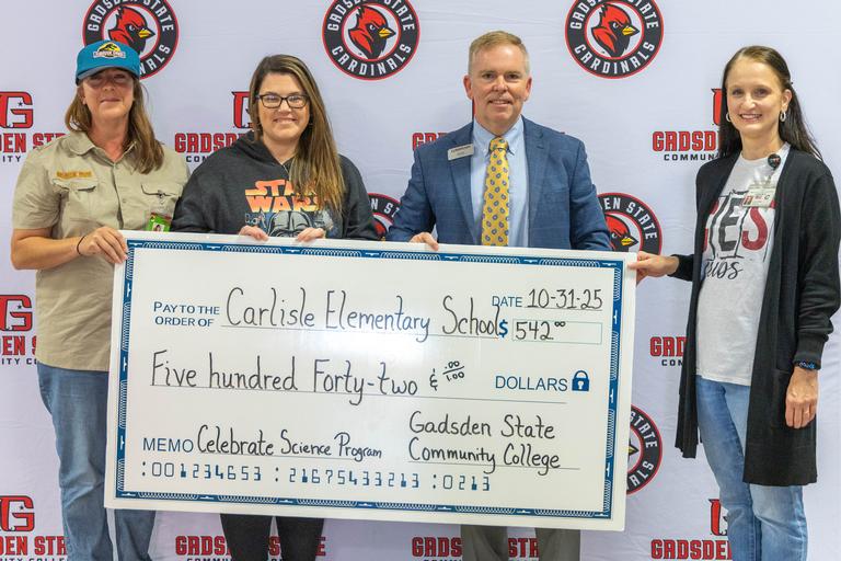 Gadsden State donates to support Carlisle Elementary’s Celebrate Science Program participation